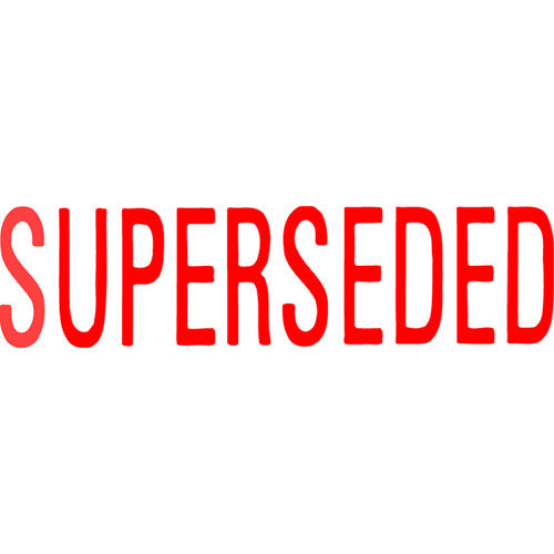 Xstamper Message Stamp Superseded Red