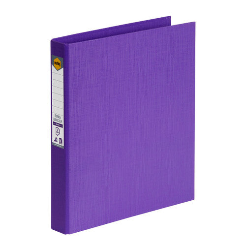Marbig Ring Binder 25mm 2D Polyethylene A4 Purple Box of 6