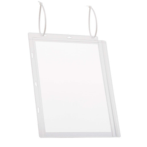 Water-Resistant Pocket A4 with Cable Ties Transparent Pack 5