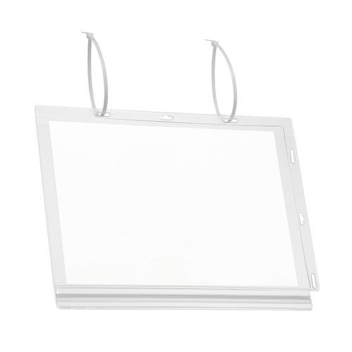 Water-Resistant Pocket A4 with Cable Ties Transparent Pack 5