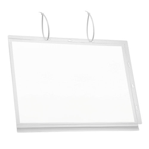 Water-Resistant Pocket A3 with Cable Ties Transparent Pack 5