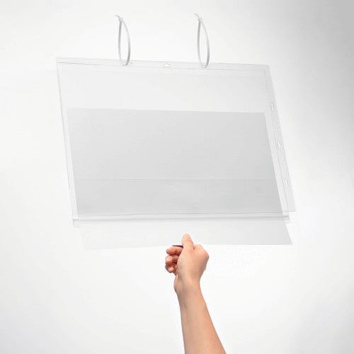 Water-Resistant Pocket A3 with Cable Ties Transparent Pack 5