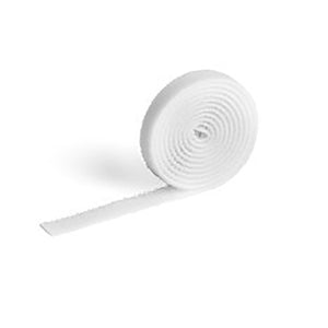 Roll of white Durable CAVOLINE GRIP 10 mm hook and loop cable tape