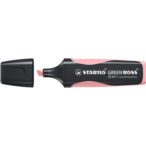 Stabilo Green Boss Pastel Highlighter Box of 10 Pink Blush