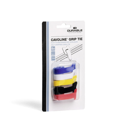 Cavoline Self-Grip Cable Tie 20mm Assorted Pack 10