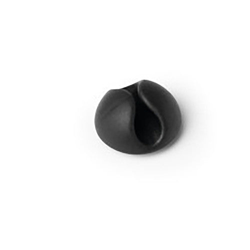 Cavoline Self-Adhesive Cable Clips 1 Graphite Pack 10