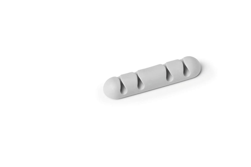 Grey CAVOLINE CLIP 4 cable clip seen from above at an angle