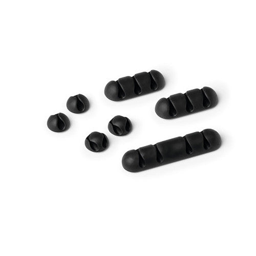 Cavoline Self-Adhesive Mixed Clips Set of 7 Graphite Pack 10