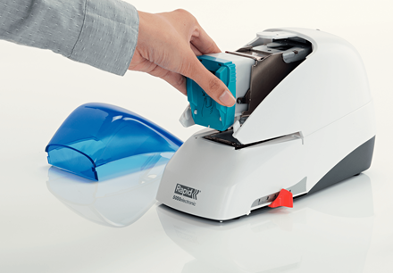 Rapid 5050E Electric Stapler White Blue