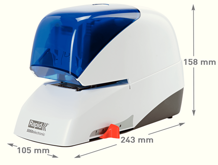 Rapid 5050E Electric Stapler White Blue