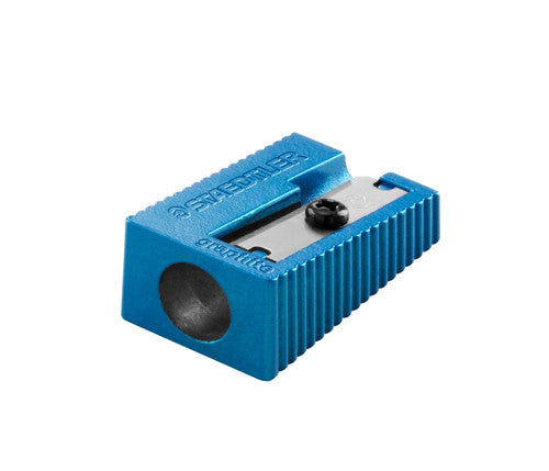 Staedtler Single Hole Metal Sharpener 4 Assorted Metallic Colours Display Box of 100 51010PR2CA