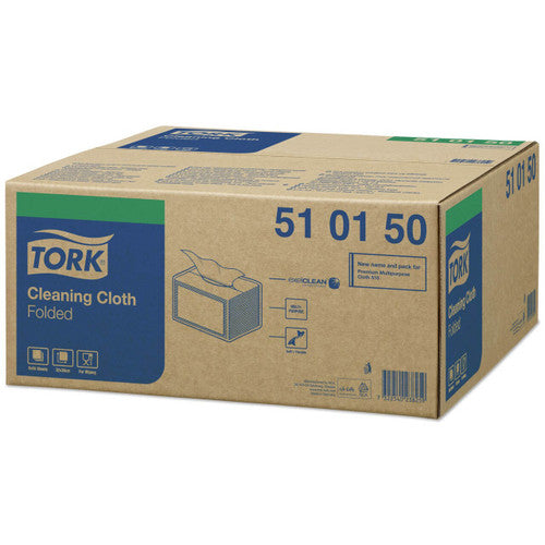Tork Cleaning Cloth Folded 1 Ply W8 Small Pack White Carton of 8