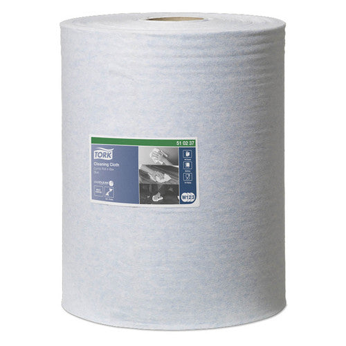 Tork Cleaning Cloth Combi Roll 1 Ply W1 W2 W3 Blue Roll of 400 Sheets