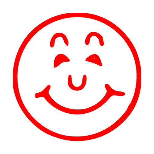 Xstamper Merit Stamp Happy Face Red