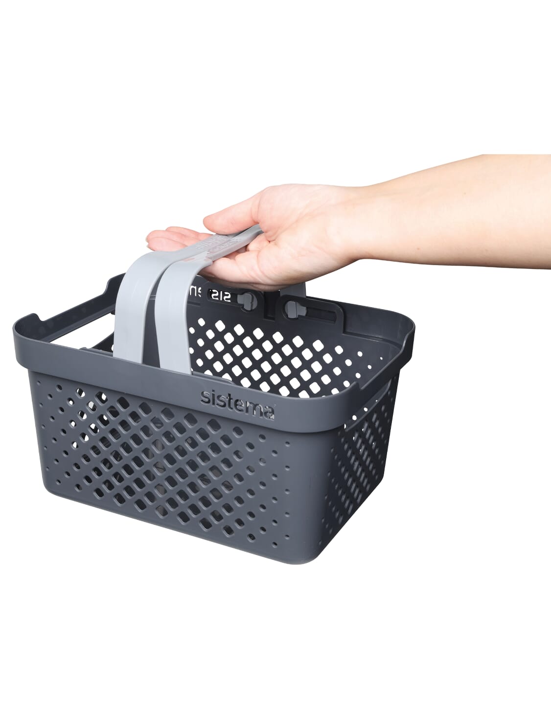 Sistema storage basket carried by handle