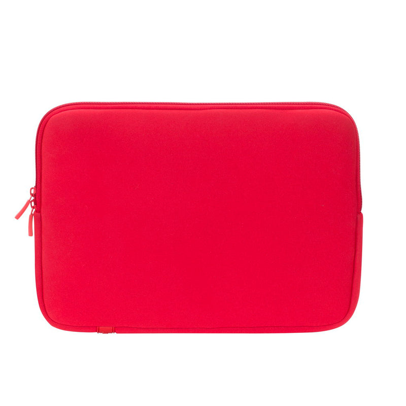 Rivacase 5123 Antishock Laptop Sleeve 14 Red - open showing interior elastic strap