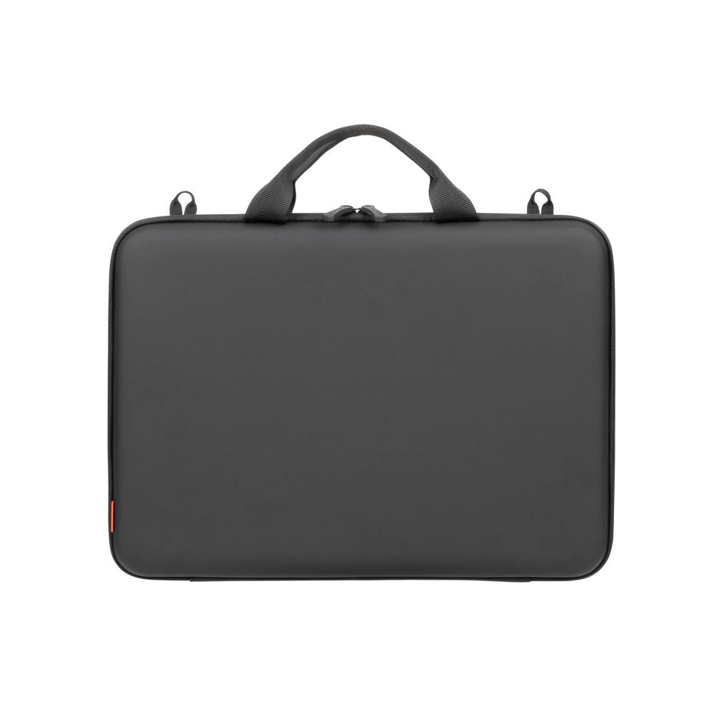 Rivacase 5130 Antishock Hard Shell Case MacBook Air 15 Laptop 14 Black - open showing EVA interior and corner straps