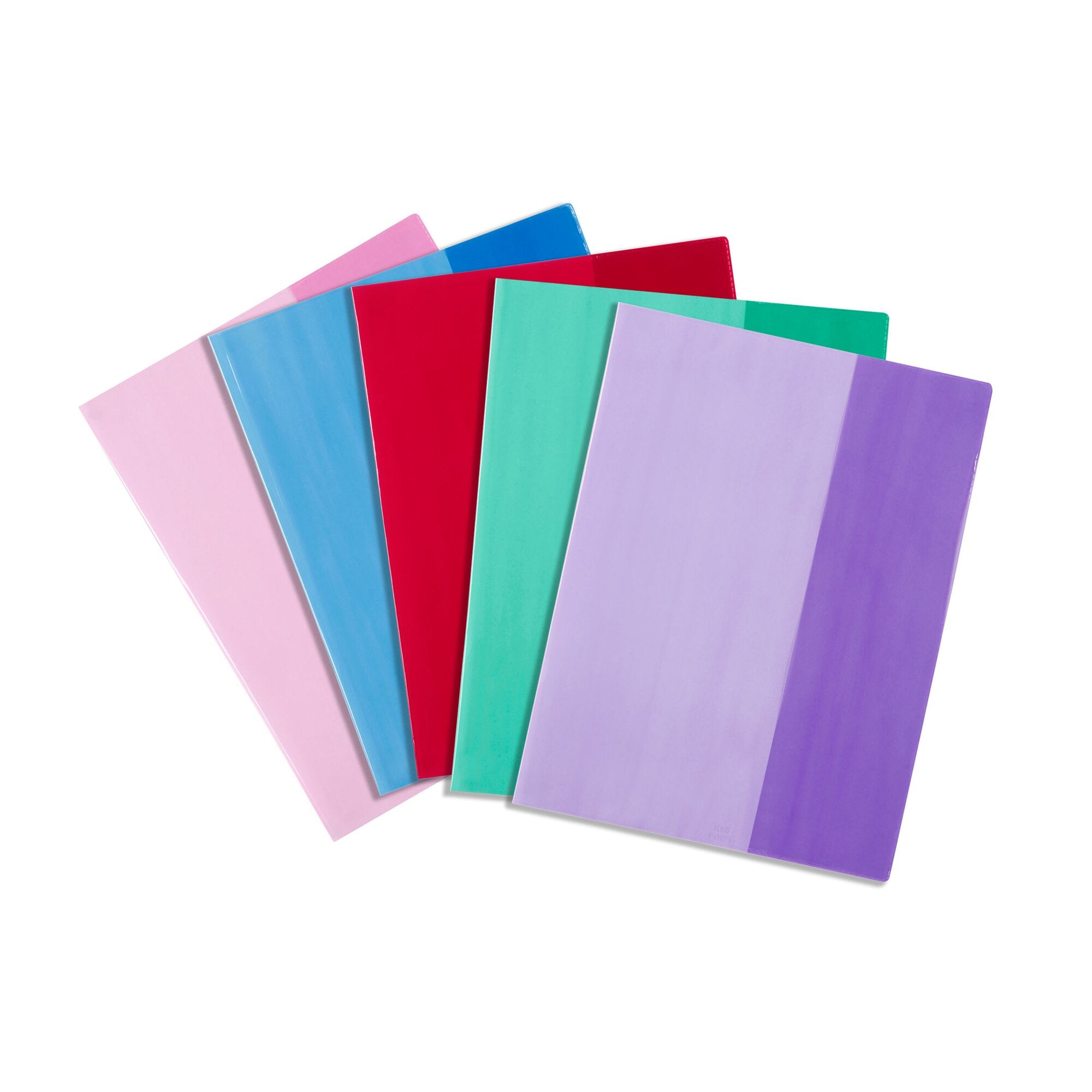 Contact Book Sleeves Assorted Tinted 9x7 Pack 5