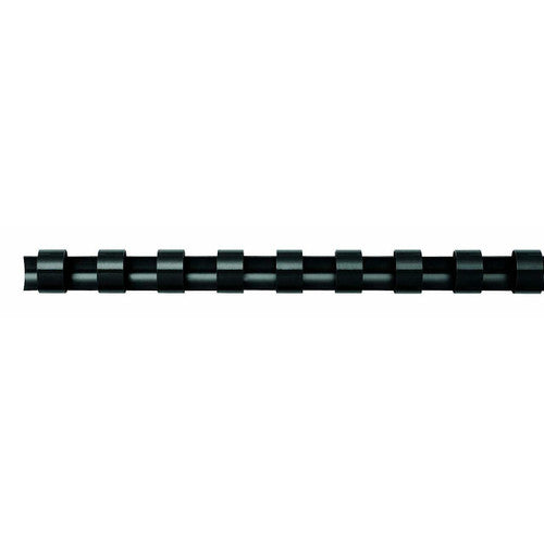 Fellowes Plastic Binding Combs 21 Ring 6mm Round Black Pack 100