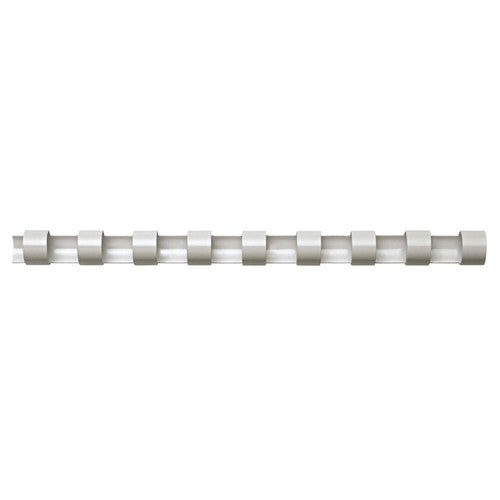 Fellowes Plastic Binding Combs 21 Ring 8mm Round White Pack 100