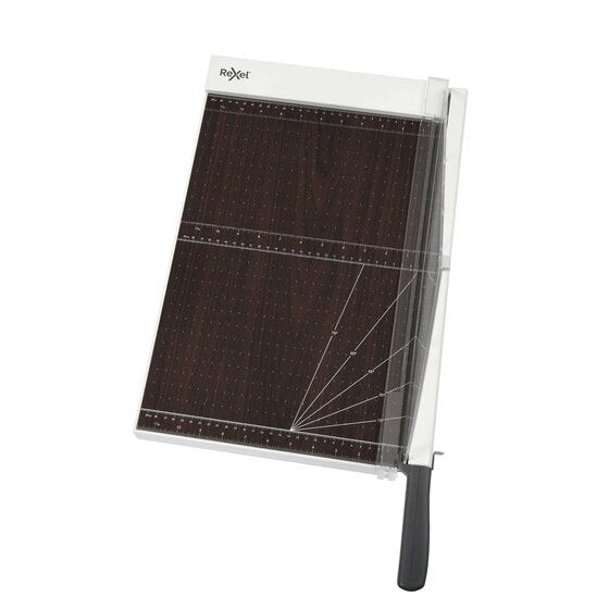 Rexel ClassicCut 1710W A3 wood base guillotine from above