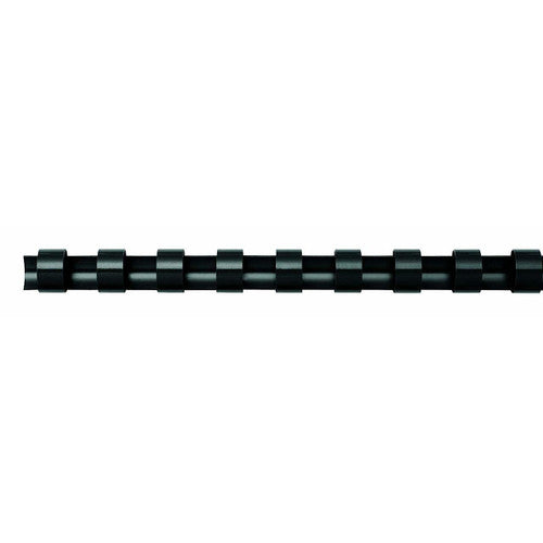 Fellowes Plastic Binding Combs 21 Ring 19mm Round Black Pack 100