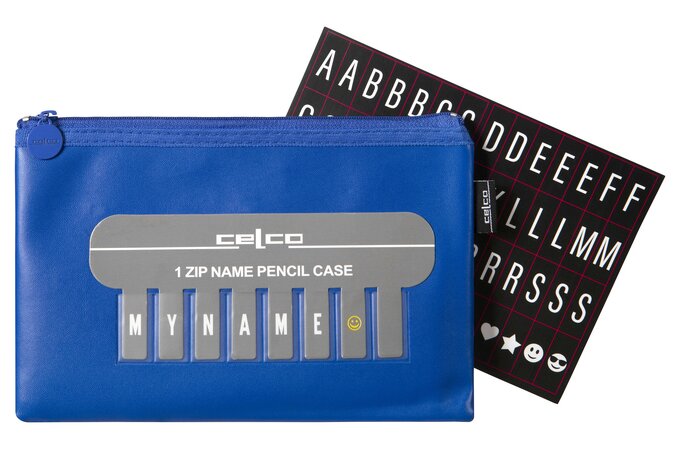 Celco Name Pencil Case Blue Small 1 Zip 225 x 143mm Pack of 10-2