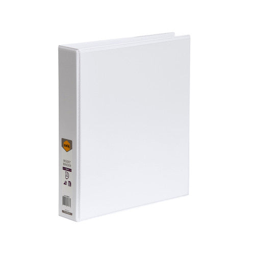 Marbig Clearview Insert Binder 38mm 2D A4 White