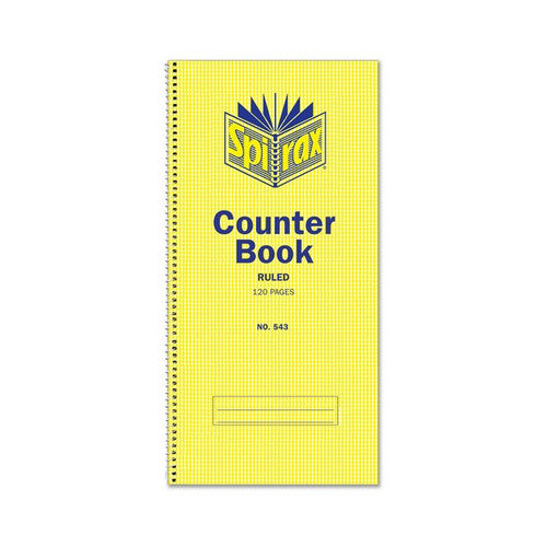 Spirax Counter Book Feint Ruled 297 x 127mm 120 Pages