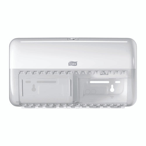 Tork Twin Conventional Toilet Roll Dispenser T4 White