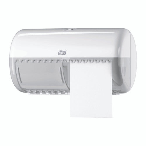 Tork Twin Conventional Toilet Roll Dispenser T4 White