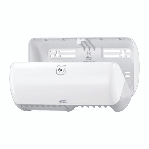 Tork Twin Conventional Toilet Roll Dispenser T4 White