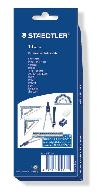 Staedtler Noris Club Maths Set 10 Piece Set 557 10