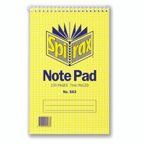 Spirax Reporter Notebook Top Opening 200 x 127mm 100 Pages