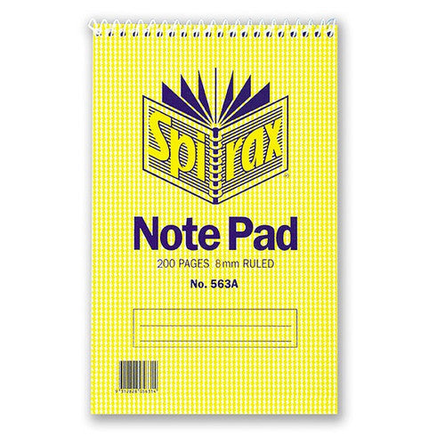Spirax Reporter Notebook Top Opening 200 x 127mm 200 Pages