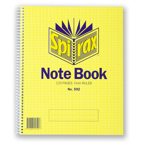 Spirax Spiral Notebook Side Opening 222 x 178mm 120 Pages