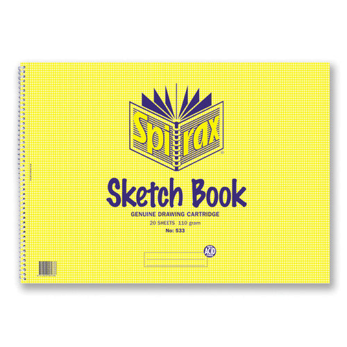 Spirax Sketch Book A3 297 x 420mm 20 Sheets