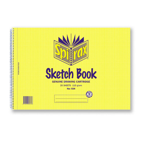 Spirax Sketch Book A4 210 x 297mm 20 Sheets