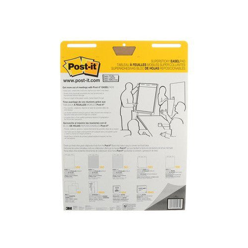 Post-it Easel Pads Yellow Lined 635 x 762mm 30 Sheets Pack of 2 561