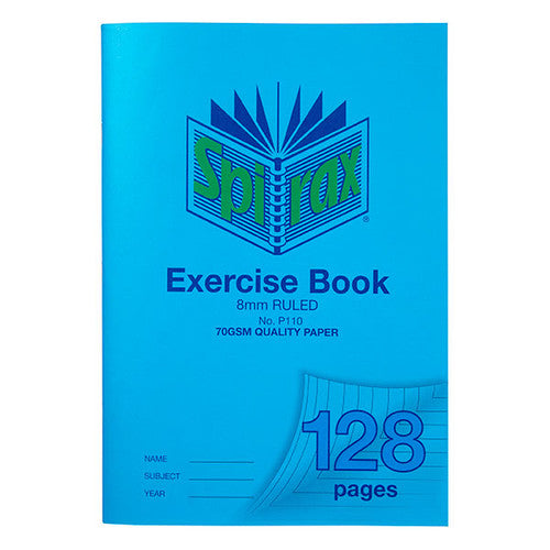 Spirax Exercise Book A4 128 Pages 8mm Ruled Box of 10