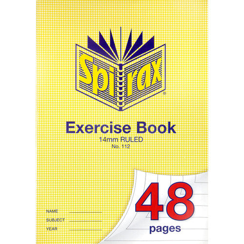 Spirax Exercise Book A4 48 Page 14mm Ruled