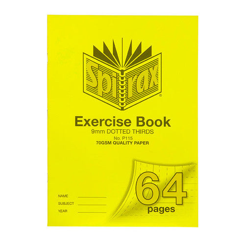 Spirax Exercise Book A4 64 Pages 9mm Dotted Thirds Box of 10