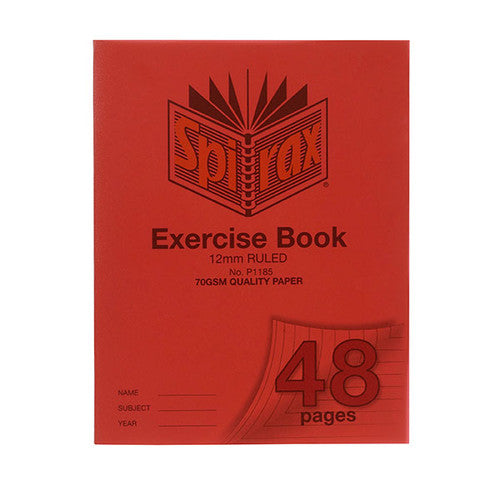 Spirax Exercise Book A5 48 Pages 12mm Ruled Box of 20
