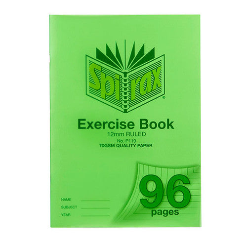 Spirax Exercise Book A4 12mm Ruled 96 Page Box of 10