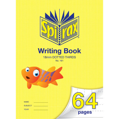 Spirax Writing Book 64 Page 335 x 240mm 18mm Dotted Thirds Pack of 10
