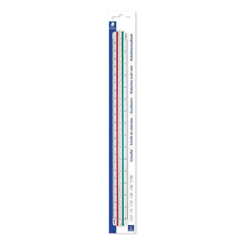 Staedtler 56198DINBK Mars Triangular Reduction Scale Ruler