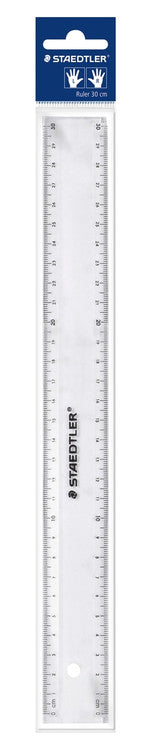 Staedtler 562 300 PB Transparent Plastic Ruler 30cm Box of 20