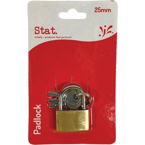 Brass Padlocks 25mm Blister Card