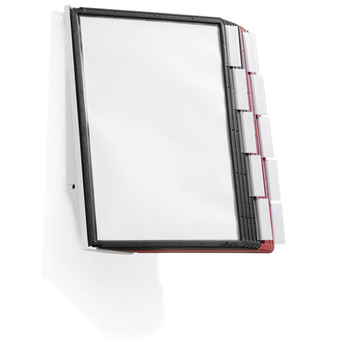 Sherpa Wall Display System A4 with 5 Red and 5 Black Panels
