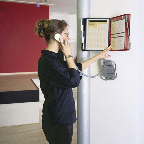 Sherpa Wall Display System A4 with 5 Red and 5 Black Panels